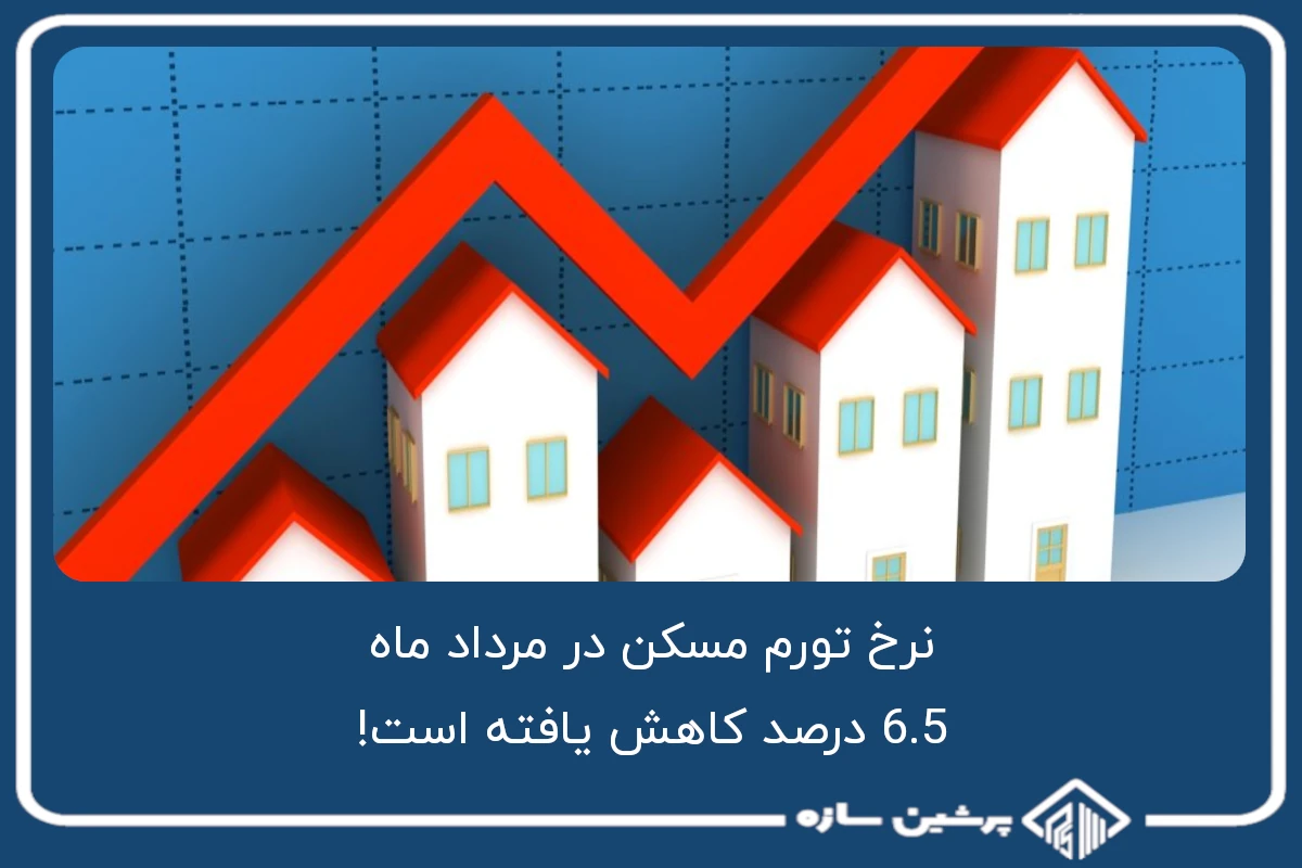 نرخ تورم مسکن در ماه جاری، 6.5 درصد کاهش یافته است!