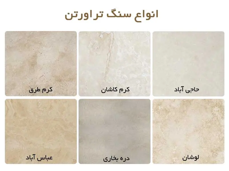 انواع سنگ تراورتن
