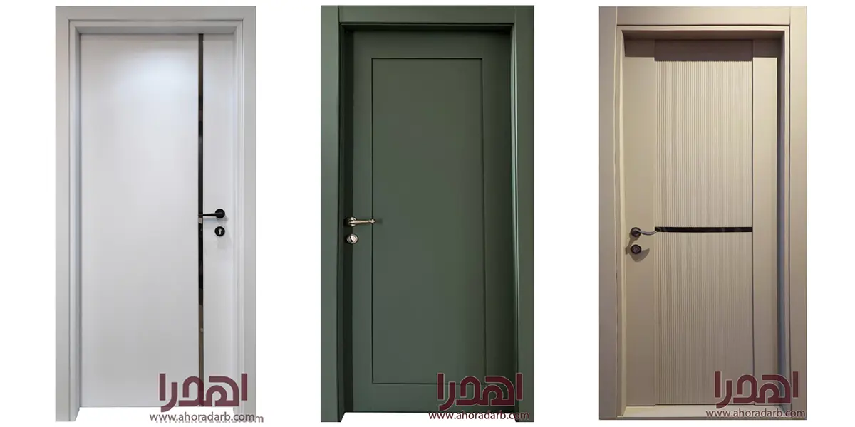 درب ام دی اف روکش pvc برند اهورا درب