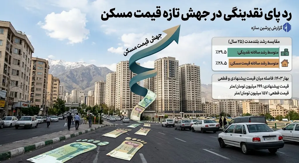 رد پای نقدینگی در جهش تازه قیمت مسکن