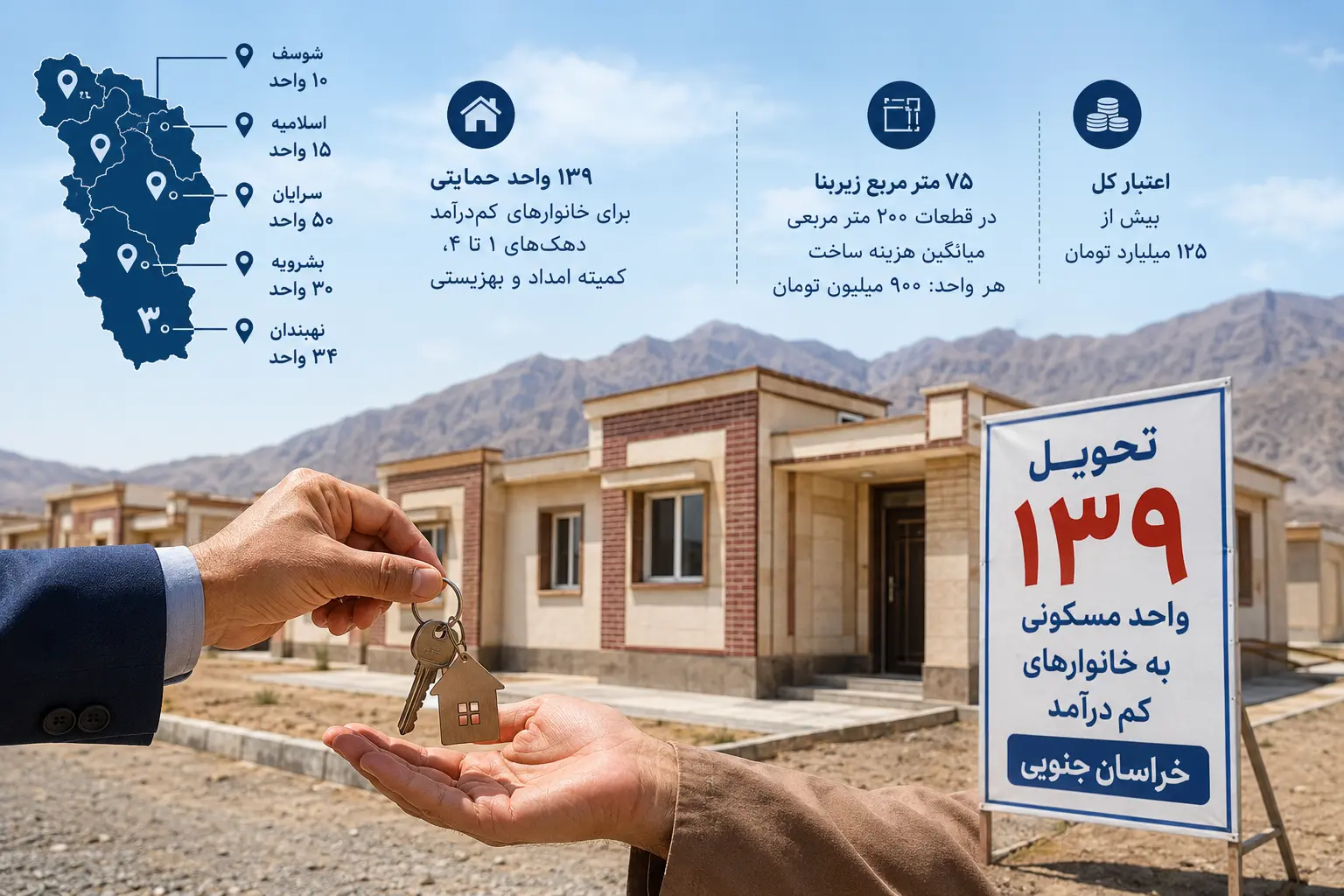 New housing project handover ceremony